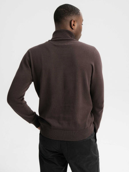 MELA Rollkragenpullover Kanja dunkelbraun 2