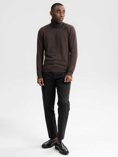 MELA Rollkragenpullover Kanja dunkelbraun 3