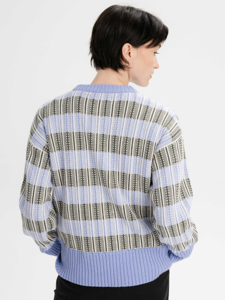MELA Strickpullover Ishani forgetmenot gemustert 3