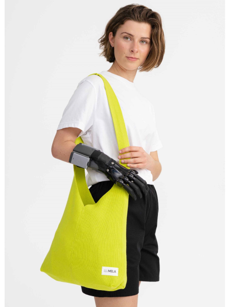 MELA Umhängetasche Strick Rajrupa kiwi 2