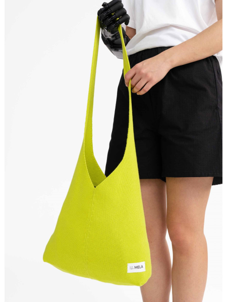 MELA Umhängetasche Strick Rajrupa kiwi 5