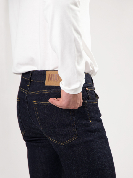 MUD JEANS Bryce Mid Straight strong blue 3