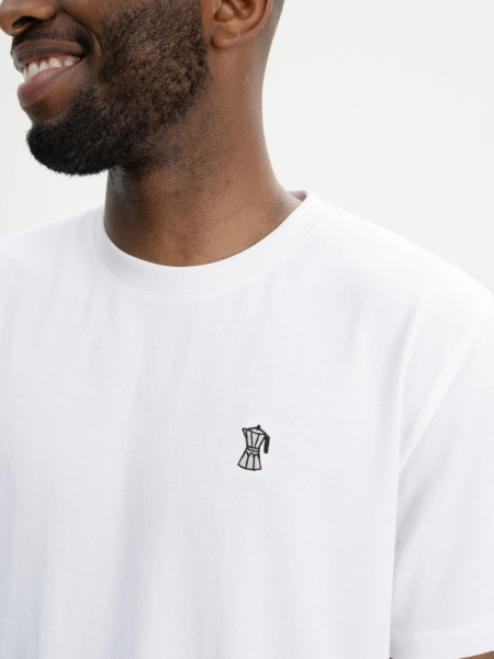 MELA T-Shirt Pravin Kaffee weiß 4