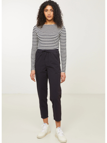 RECOLUTION Longsleeve Iris Stripes dark navy 3