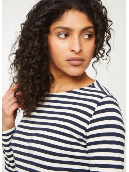 RECOLUTION Longsleeve Iris Stripes dark navy 4