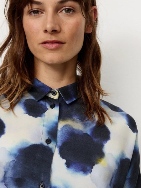 RECOLUTION Bluse Lotus Waterdrop blue 3