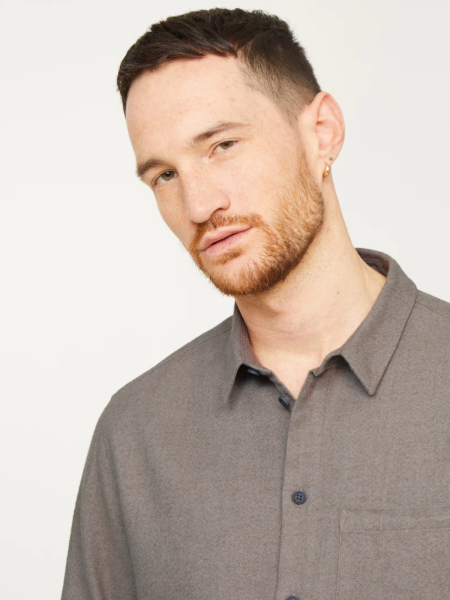 RECOLUTION Hemd Bamboo hazel brown 4