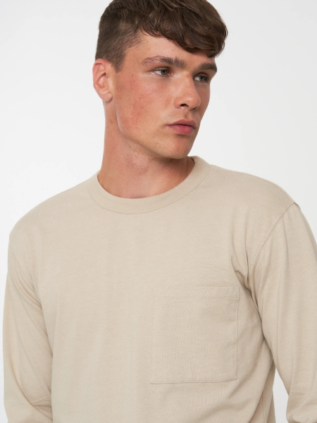RECOLUTION Longsleeve Elm taupe grey 5