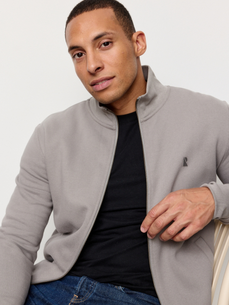 RECOLUTION Sweatjacke Camphor greige