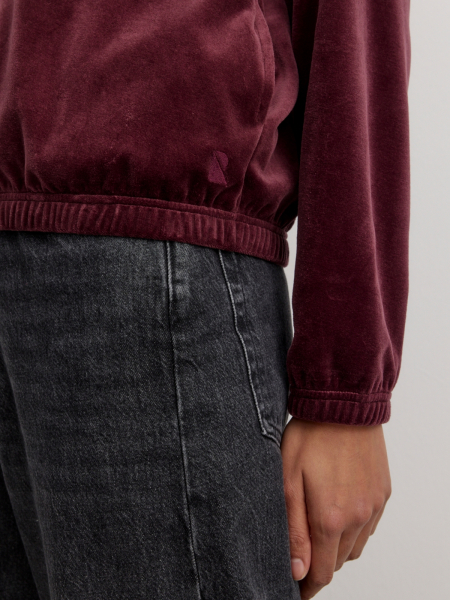 RECOLUTION Nicki Sweatjacke Heliconia dark plum 4