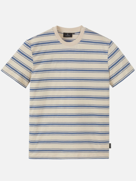 RECOLUTION T-Shirt Cassava Stripes electric blue