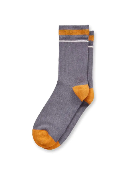 SENSE ORGANICS Socken Loris 2er Pack Palmen senfgelb/anthrazit 3