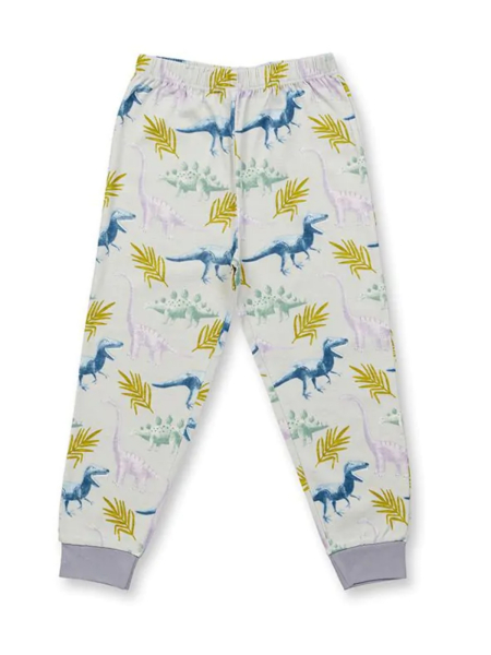 SENSE ORGANICS Schlafanzug Long John Dino Druck 5