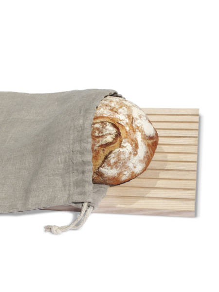 SIDE BY SIDE Brotbeutel aus Leinen 2
