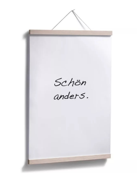 SIDE BY SIDE Posterleiste 50 cm Eichenholz