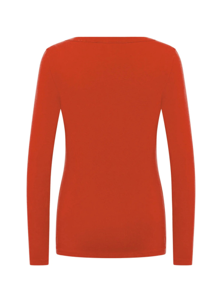 TRANQUILLO Langarm Basic Shirt rooibos 5