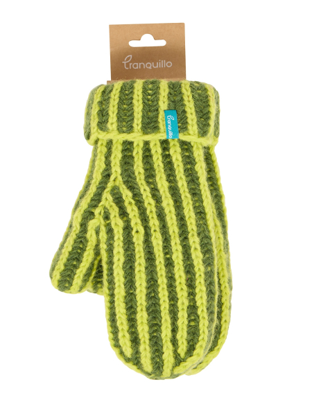 TRANQUILLO Grobstrick Handschuhe pesto 2