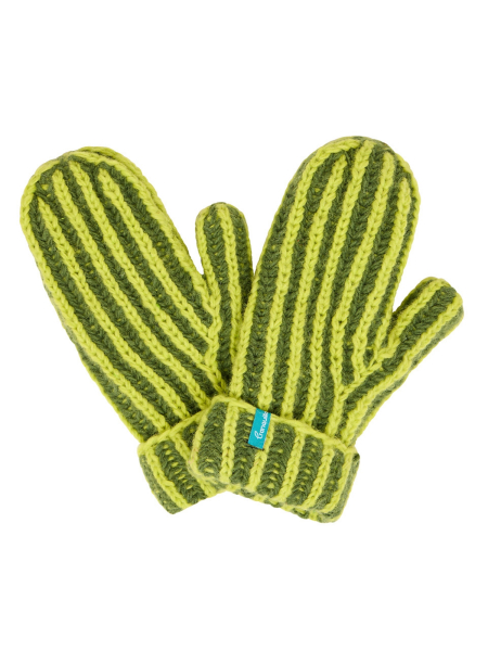 TRANQUILLO Grobstrick Handschuhe pesto