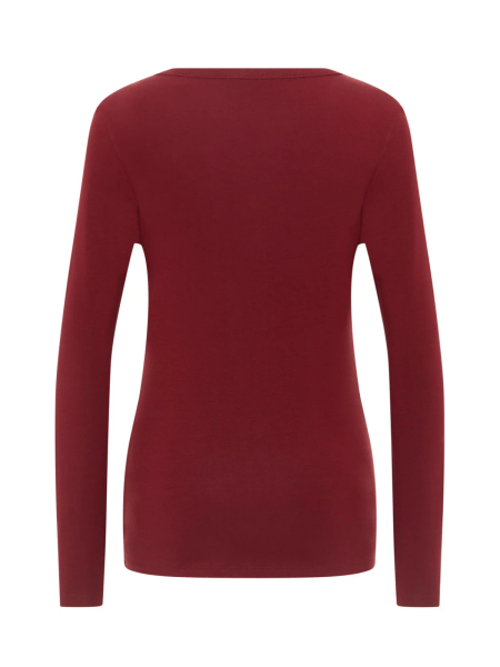 TRANQUILLO Langarm Henley Shirt fired brick 4