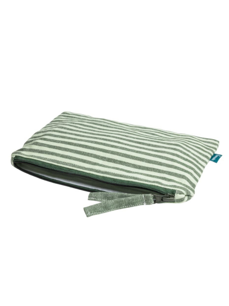 TRANQUILLO Kosmetiktasche Stripes soft green 2