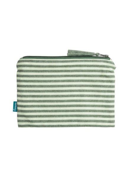 TRANQUILLO Kosmetiktasche Stripes soft green
