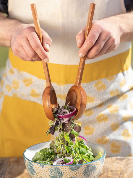 TRANQUILLO Salatbesteck Natural Neem 4