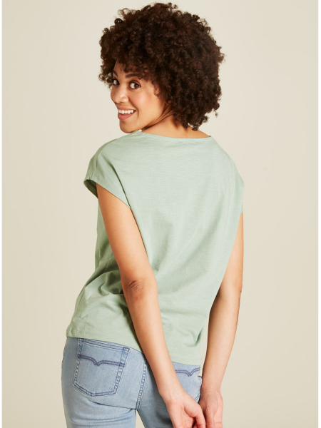 TRANQUILLO Slub-Shirt granite green 2