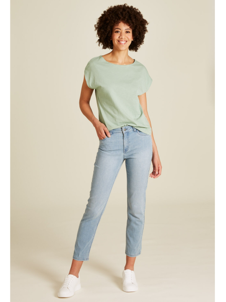 TRANQUILLO Slub-Shirt granite green 4