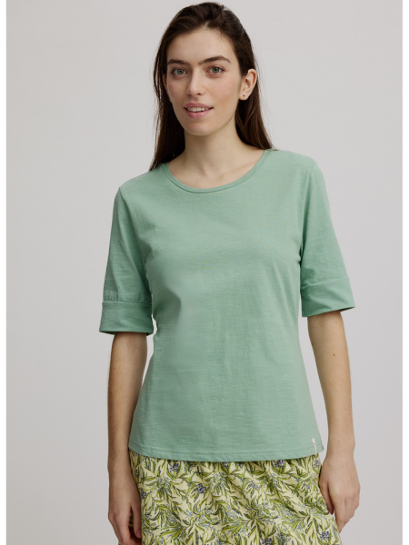 TRANQUILLO Slub T-Shirt Halbarm granite green 2