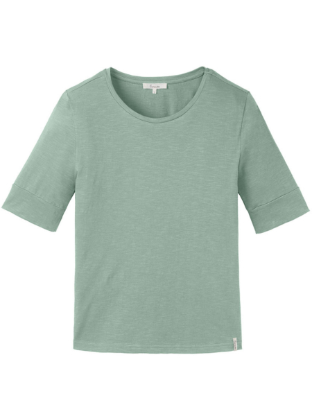 TRANQUILLO Slub T-Shirt Halbarm granite green