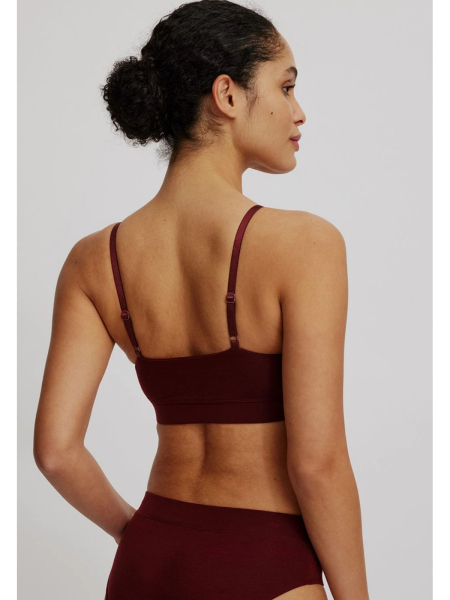 TRANQUILLO Tencel™-Bralette fired brick 2