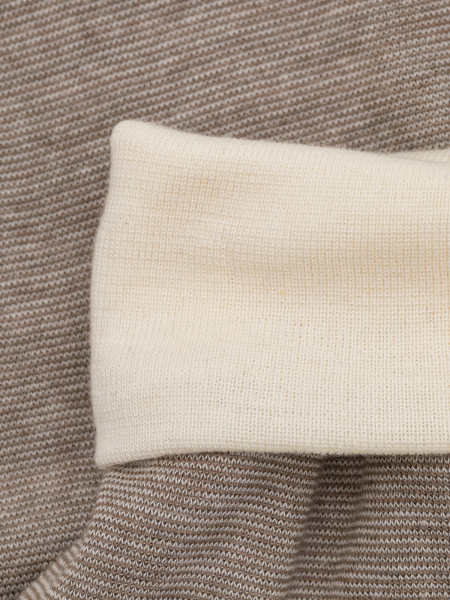 COMAZO|EARTH Baby Hose Wolle-Seide nougat melange 3