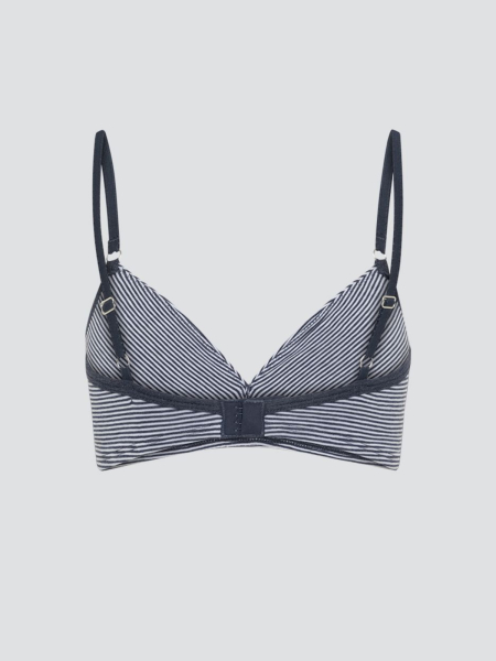 COMAZO|EARTH BH ohne Bügel marine melange geringelt 4