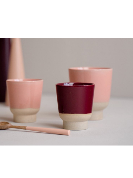 KINTA Becher Rutunda S dotted clay berry 2