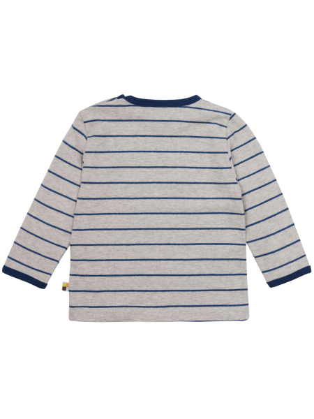 LOUD + PROUD Langarmshirt Streifen silver/navy 2